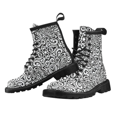 Polynesian Tattoo Pattern Women's Boots