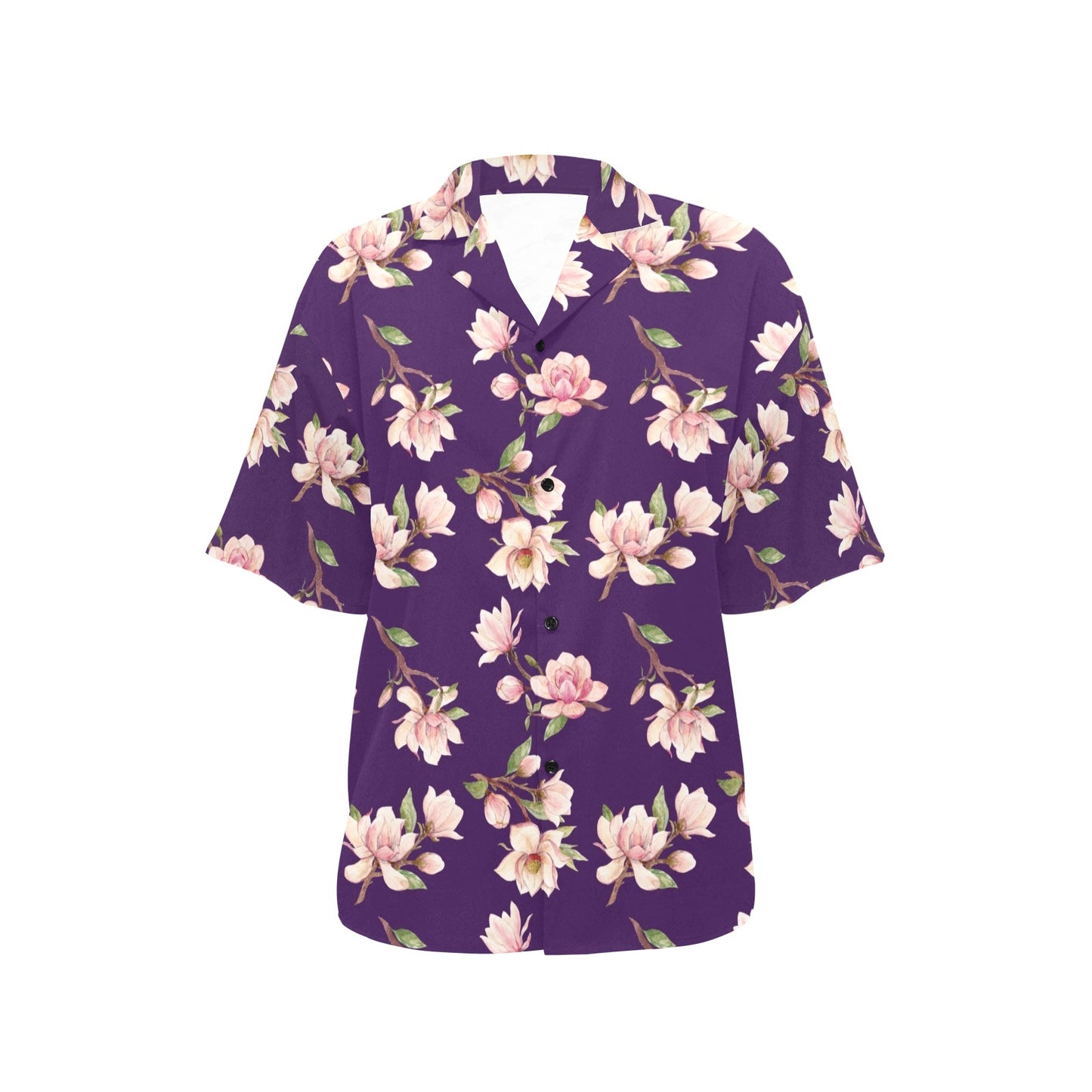Magnolia Pattern Print Design MAG02 Women's Hawaiian Shirt