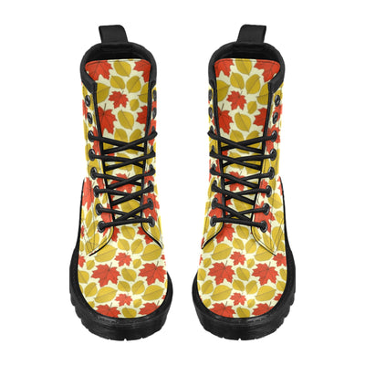 Elm Maple Leave Print Pattern Women's Boots