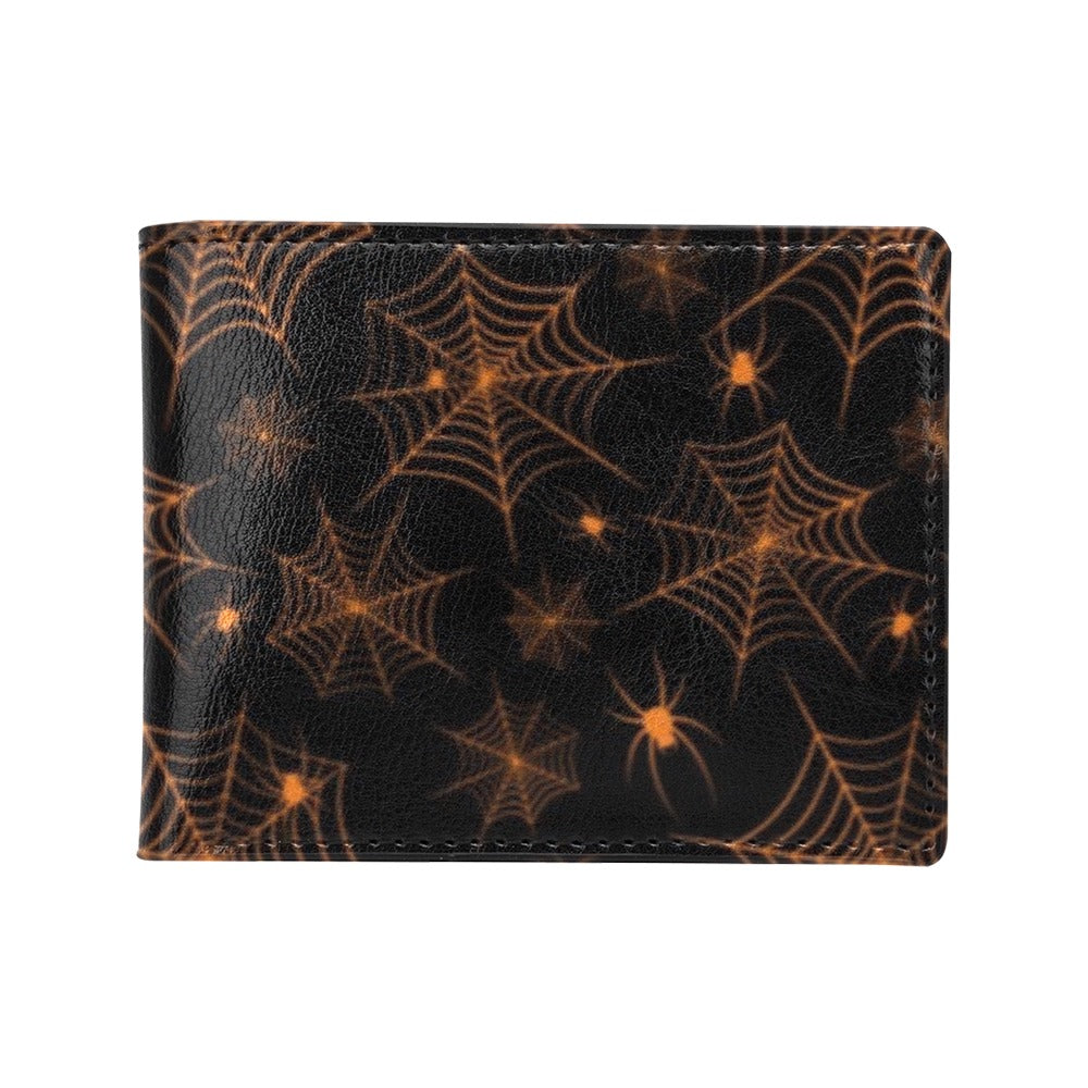 Spider Web Print Design LKS306 Men's ID Card Wallet