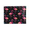 Flamingo Pink Neon Print Pattern Men's ID Card Wallet
