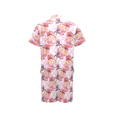 Bird Of Paradise Pattern Print Design BOP011 Men's Romper