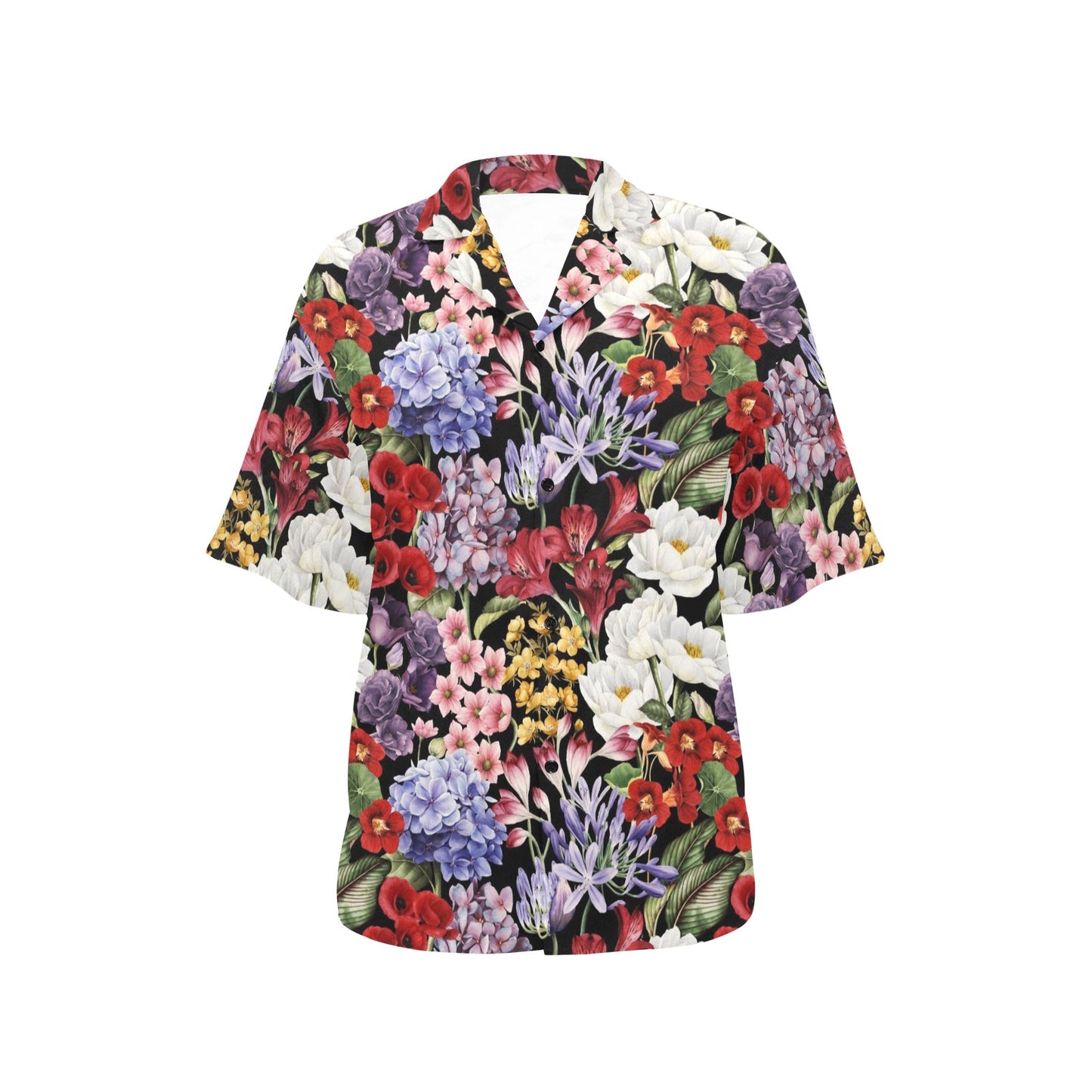 Summer Floral Pattern Print Design SF04 Women's Hawaiian Shirt