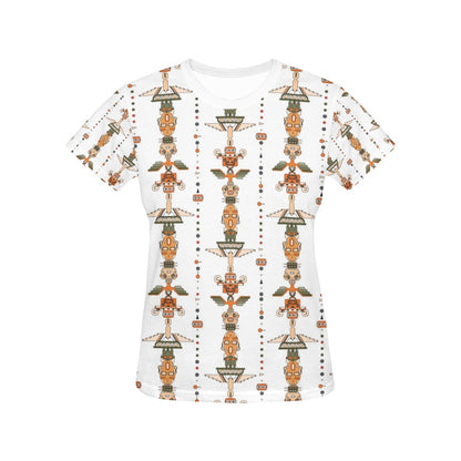 Totem Print Design LKS302 Women's  T-shirt
