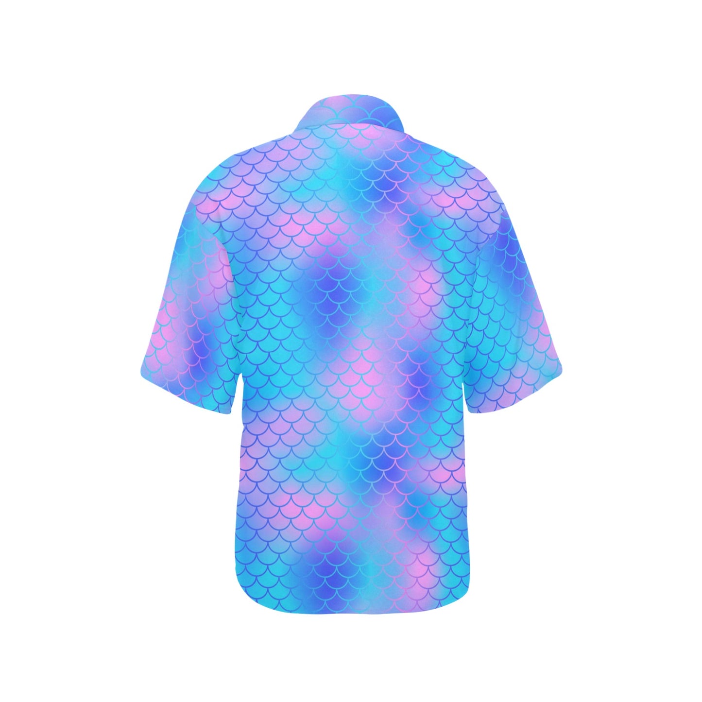 Mermaid Scales Pattern Print Design 04 Women's Hawaiian Shirt