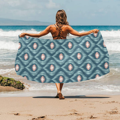 Ikat Print Design LKS402 Beach Towel 32" x 71"