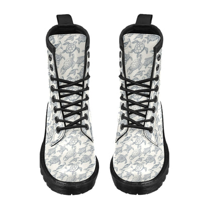 Sea Turtle Print Design LKS304 Women's Boots