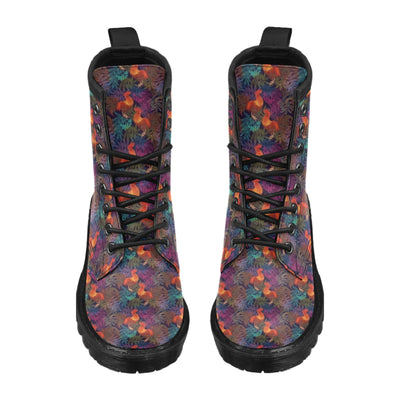 Rooster Print Style Women's Boots