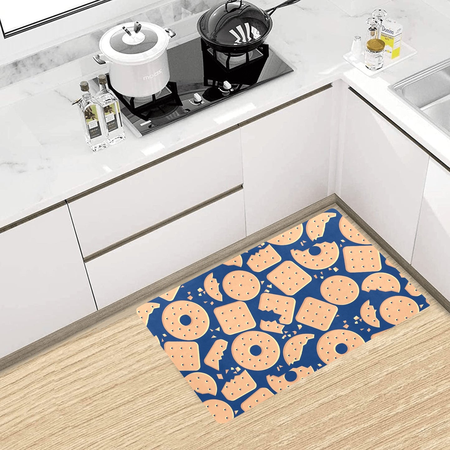 Cracker Pattern Print Design 03 Kitchen Mat