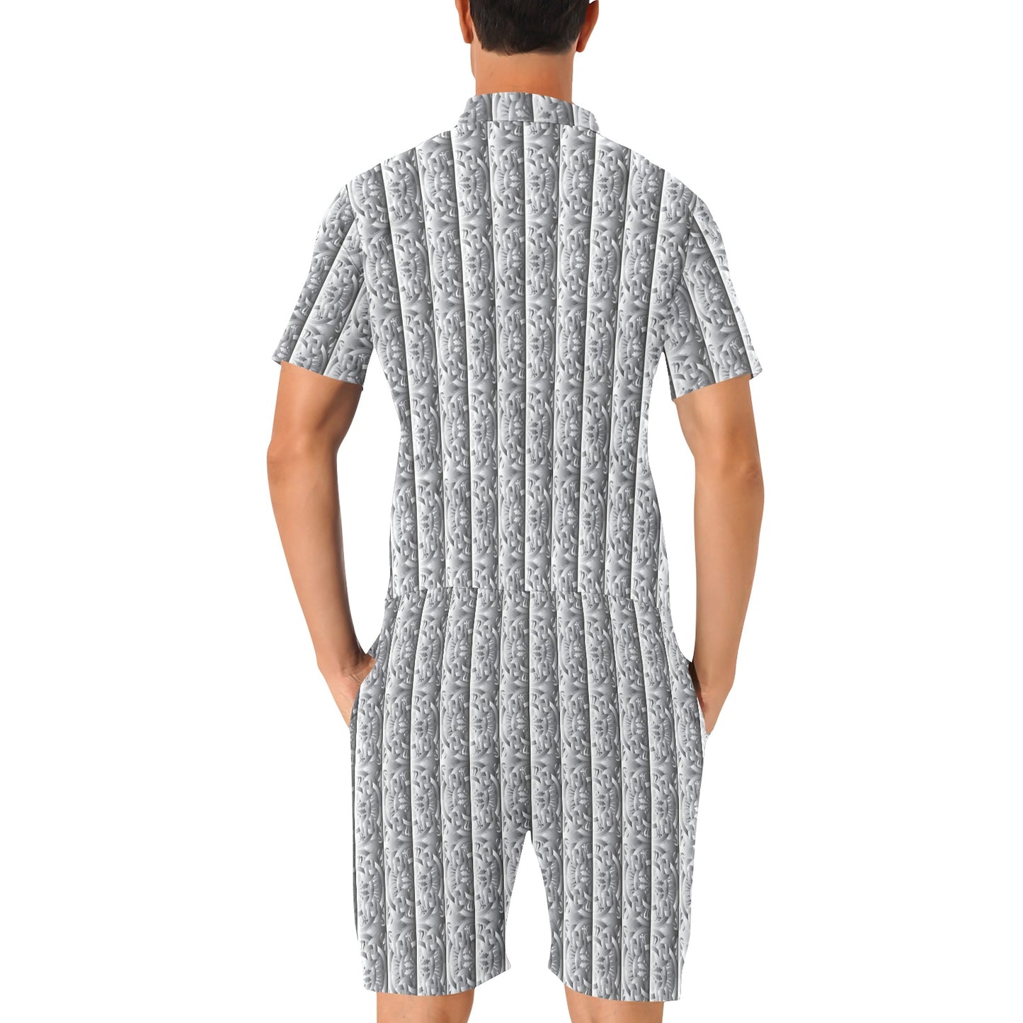 Celtic Pattern Print Design 03 Men's Romper