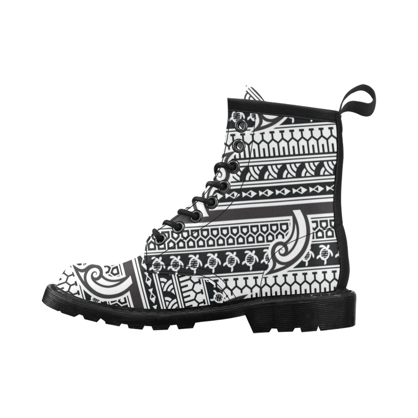 Samoan Style Print Design LKS305 Women's Boots