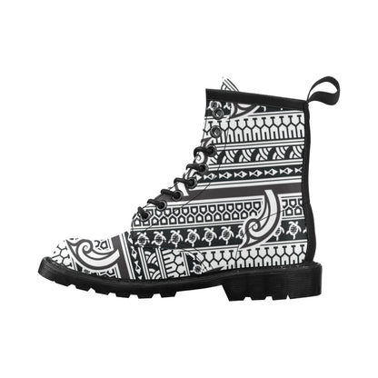 Samoan Style Print Design LKS305 Women's Boots