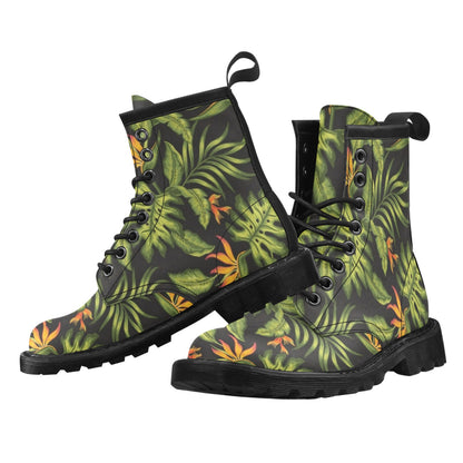 Bird Of Paradise Pattern Print Design BOP013 Women's Boots