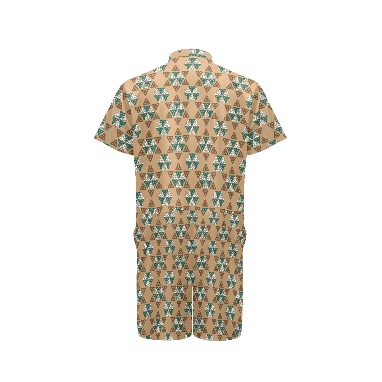 Celtic Pattern Print Design 08 Men's Romper