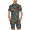 Chakra Mandala Print Pattern Men's Romper