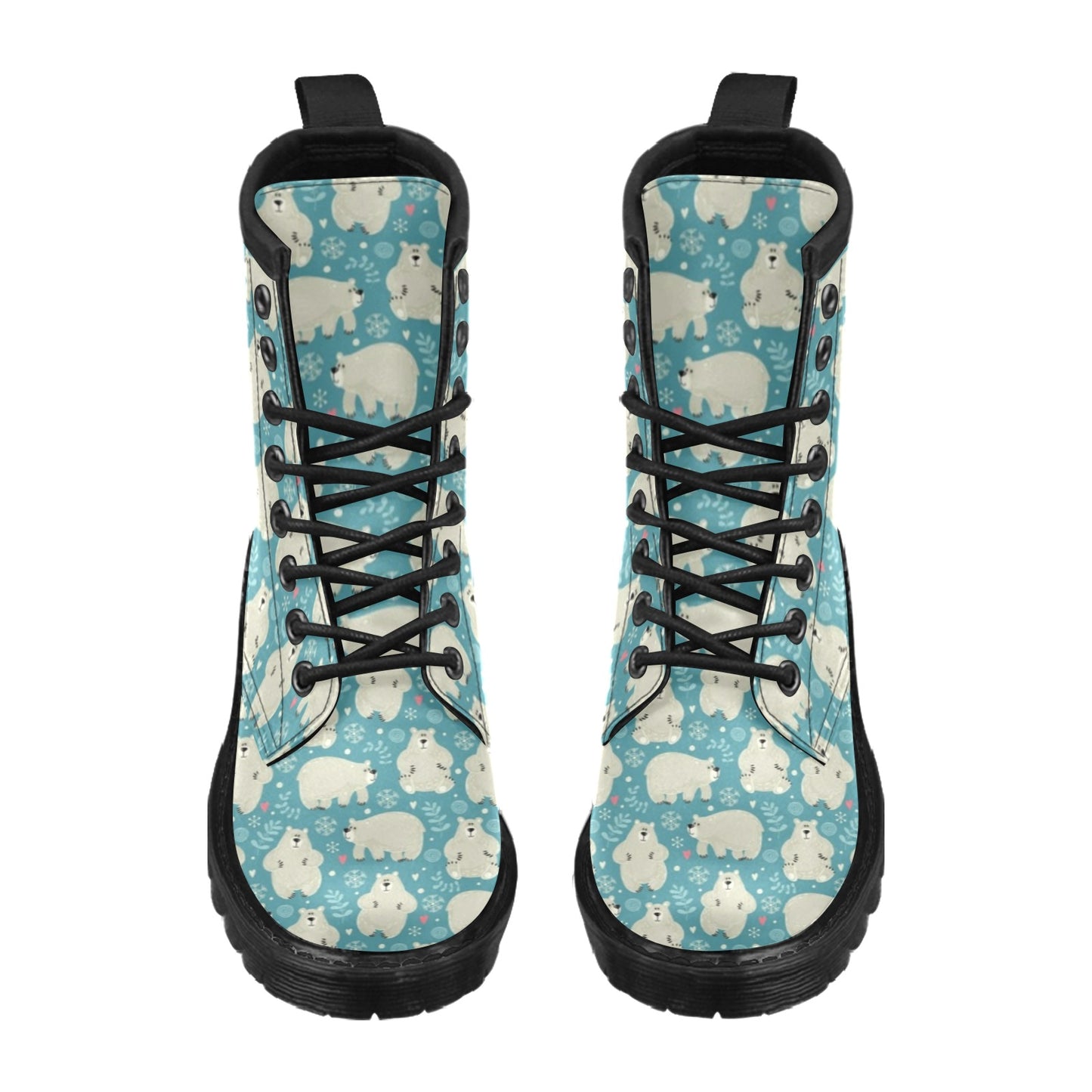 Bear Pattern Print Design BE04 Women's Boots