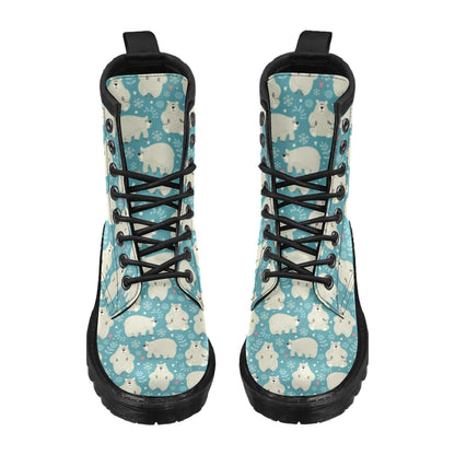 Bear Pattern Print Design BE04 Women's Boots