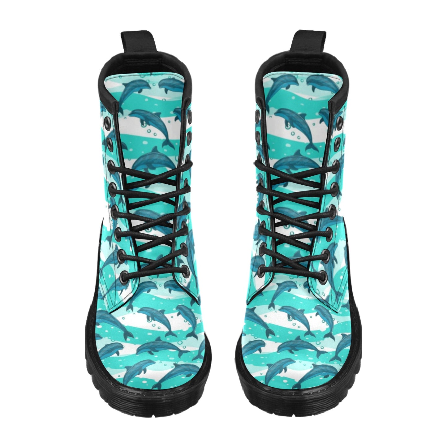 Dolphin Design Print Pattern Women's Boots