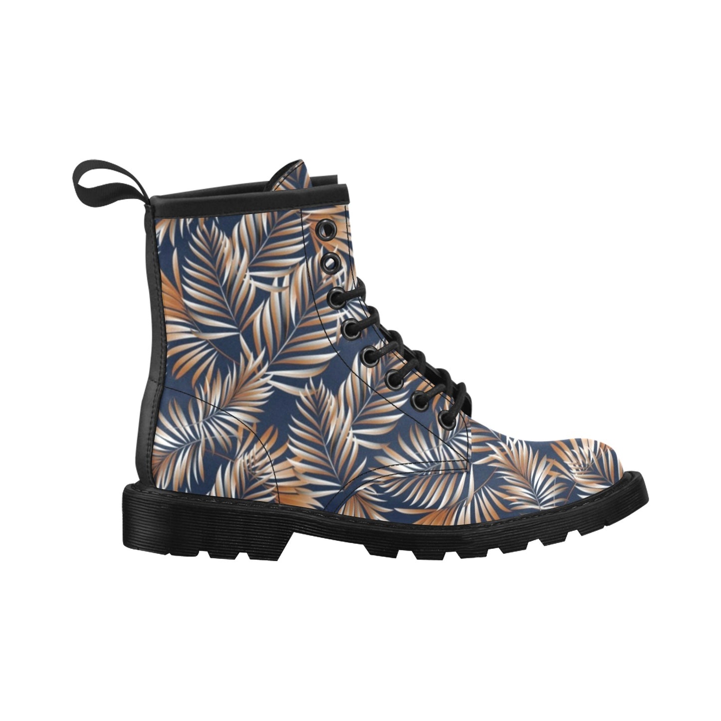 Tropical Flower Pattern Print Design TF07 Women's Boots