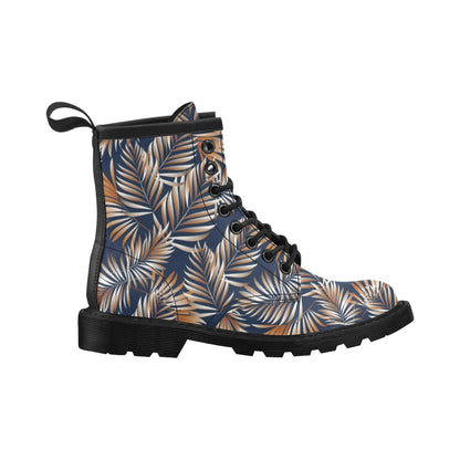 Tropical Flower Pattern Print Design TF07 Women's Boots