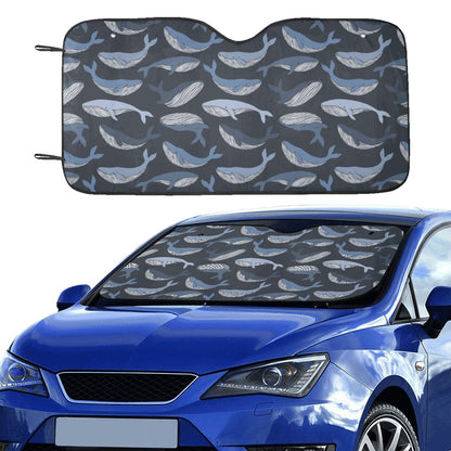 Whale Print Design LKS301 Car front Windshield Sun Shade