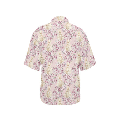 Rabbit Print Design LKS403 Women's Hawaiian Shirt