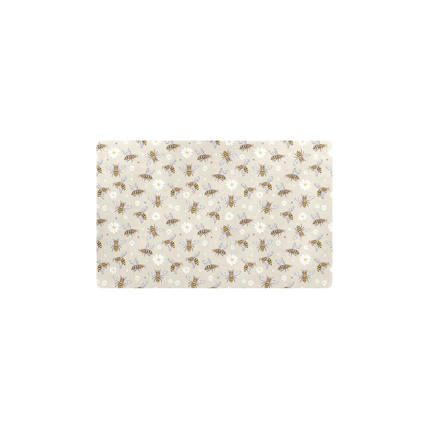 Bee Pattern Print Design 03 Kitchen Mat