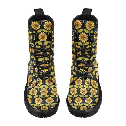 Sunflower Pattern Print Design SF015 Women's Boots