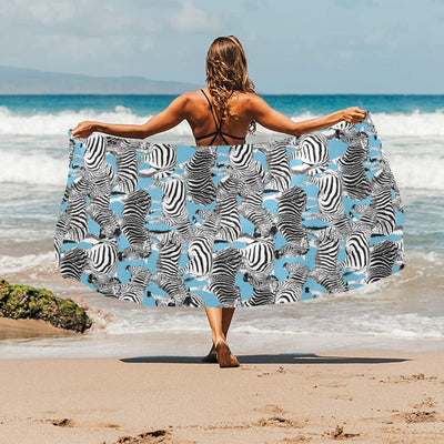 Zebra Print Design LKS305 Beach Towel 32" x 71"