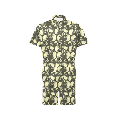 Skull Print Design LKS302 Men's Romper