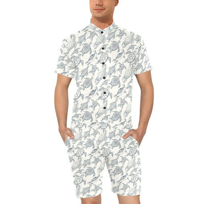 Sea Turtle Print Design LKS304 Men's Romper