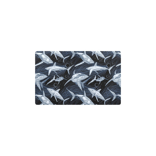 Shark Print Pattern Kitchen Mat