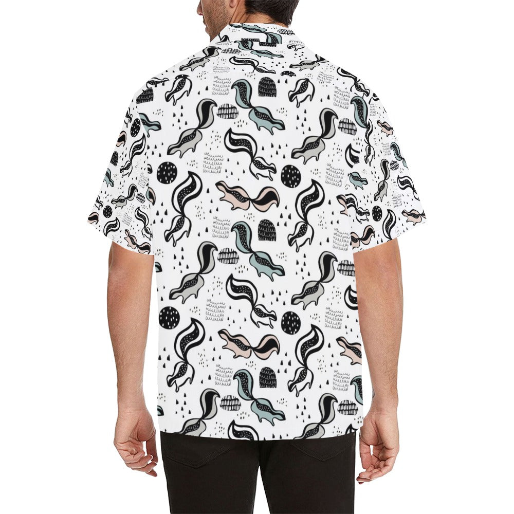 Skunk Print Design LKS303 Men's Hawaiian Shirt