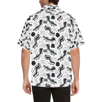 Skunk Print Design LKS303 Men's Hawaiian Shirt