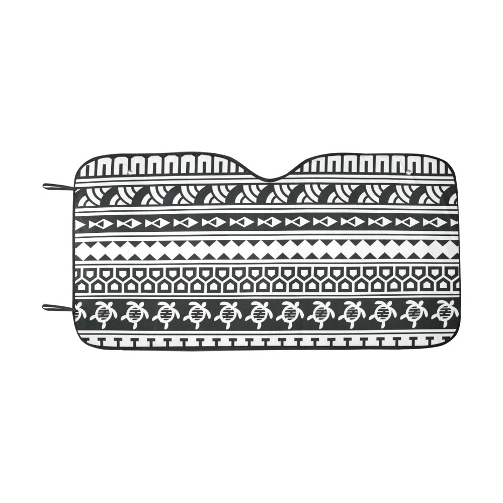 Samoan Pattern Print Design LKS303 Car front Windshield Sun Shade