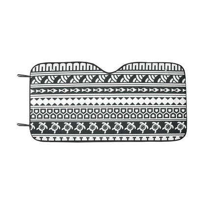 Samoan Pattern Print Design LKS303 Car front Windshield Sun Shade