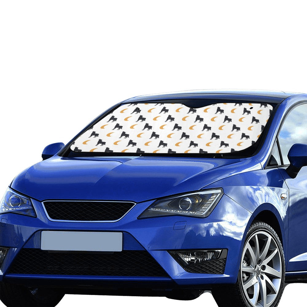 Wolf Moon Print Design LKS302 Car front Windshield Sun Shade