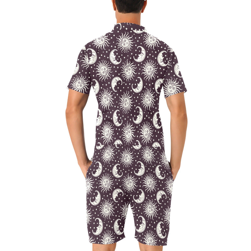 Sun Moon Face Men's Romper