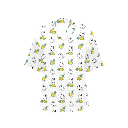 Bull Terriers Pattern Print Design 05 Women's Hawaiian Shirt