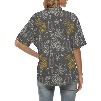 Hope Pattern Print Design 01 Women's Hawaiian Shirt