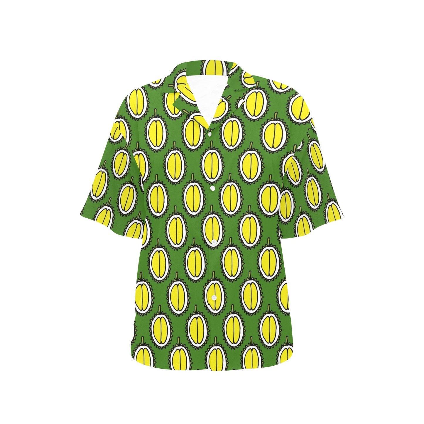 Durian Pattern Print Design DR01 Women's Hawaiian Shirt