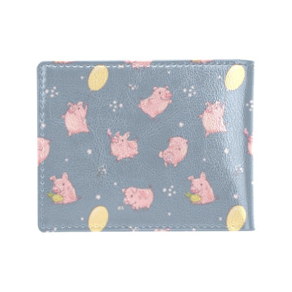Pig Print Design LKS405 Men's ID Card Wallet
