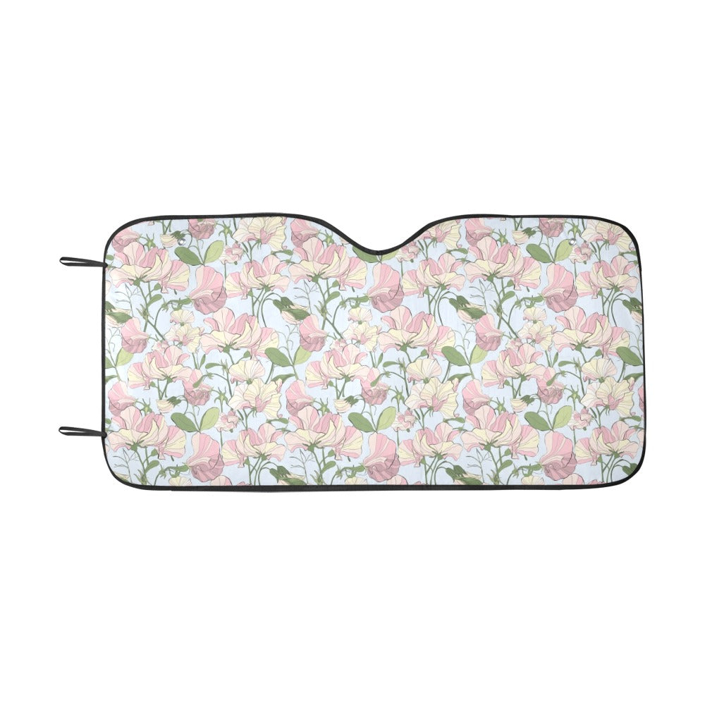 Sweet Pea Print Design LKS304 Car front Windshield Sun Shade
