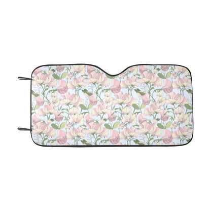 Sweet Pea Print Design LKS304 Car front Windshield Sun Shade