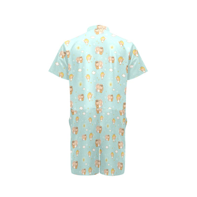 Christian Pattern Print Design 01 Men's Romper