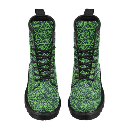 Shamrock Themed Print Women's Boots