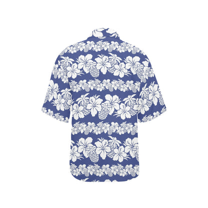 Hawaiian Themed Pattern Print Design H07 Women's Hawaiian Shirt
