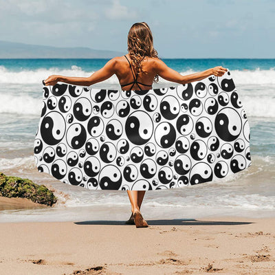 Yin Yang Print Design LKS302 Beach Towel 32" x 71"