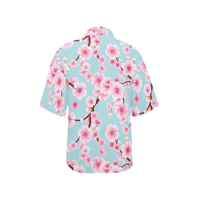 Cherry Blossom Pattern Print Design CB04 Women's Hawaiian Shirt