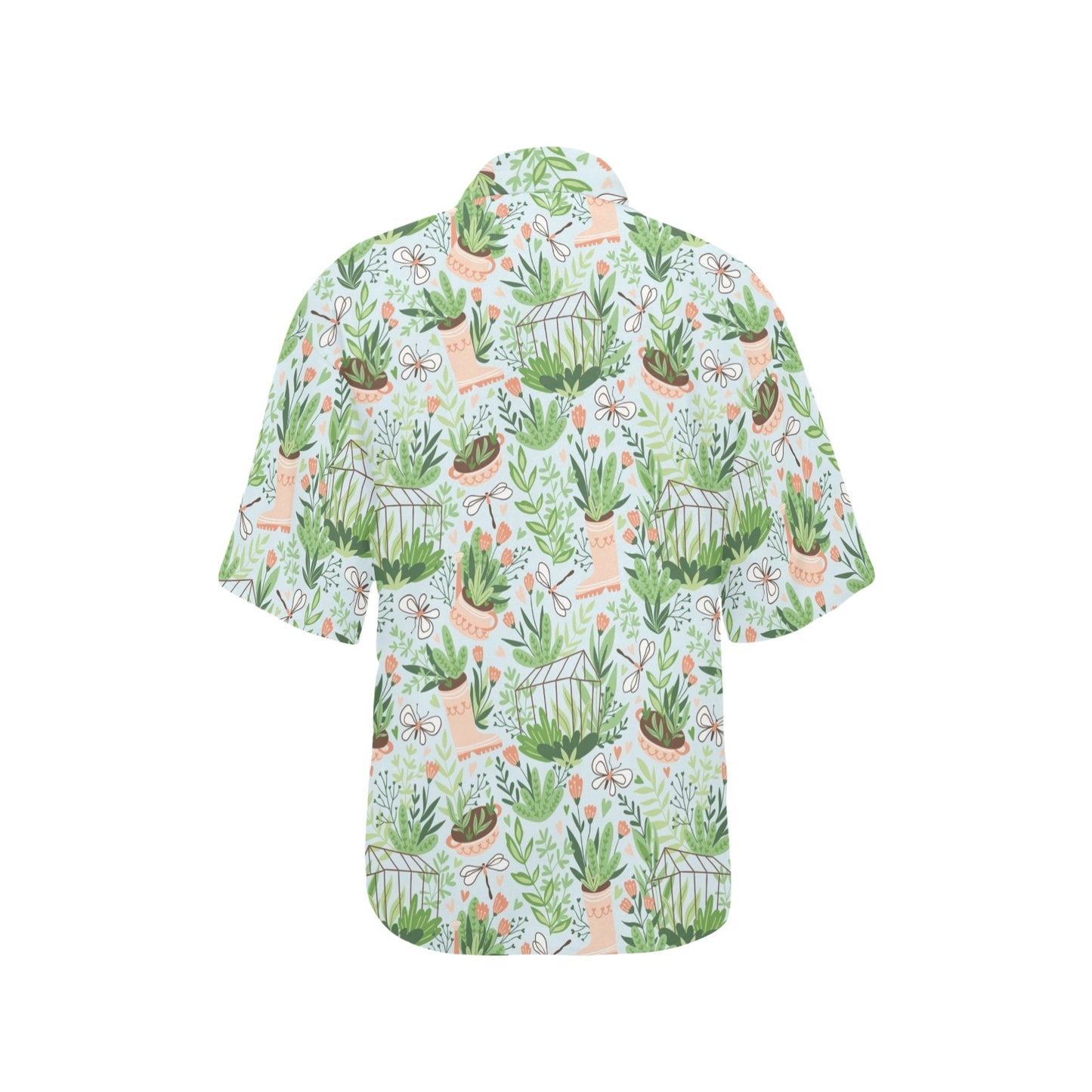 Gardening Pattern Print Design G04 Women's Hawaiian Shirt
